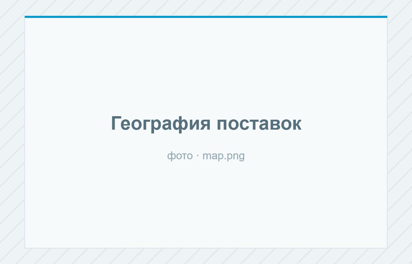 География поставок ПОЛИТАНК