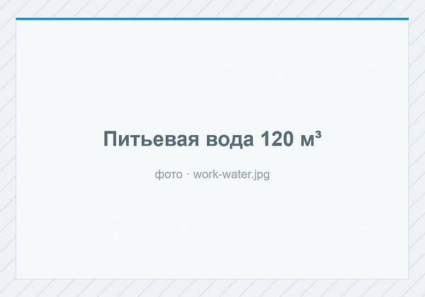 Питьевая вода 120 м³